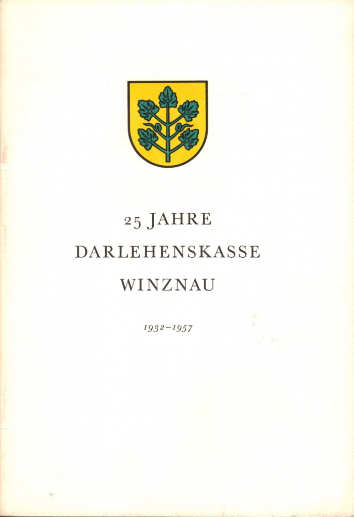 <p>* 25 Jahre Dahrlehnskasse Winznau 1932-1957 ,  Büchlein Top Zustand</p>